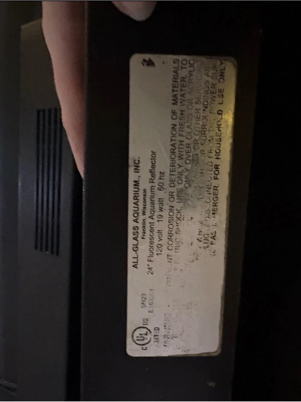 2 All-Glass Aquarium 24” Fluorescent Strip Lights – Working